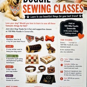 CLASS 3 & 4 DOGGIE SEWING CLASSES